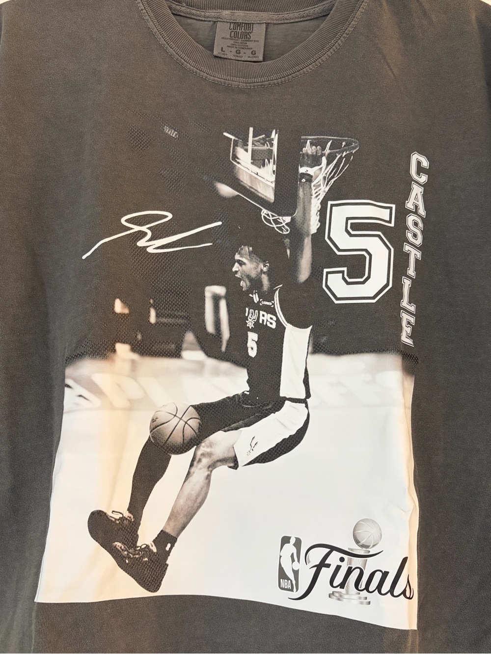 Comfort Colors Stephon Castle San Antonio Spurs Cropped Tee Women's US Size L